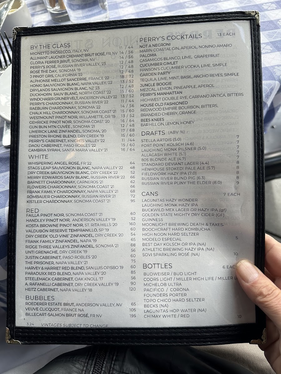 Perry's on Union Menu - Image 2